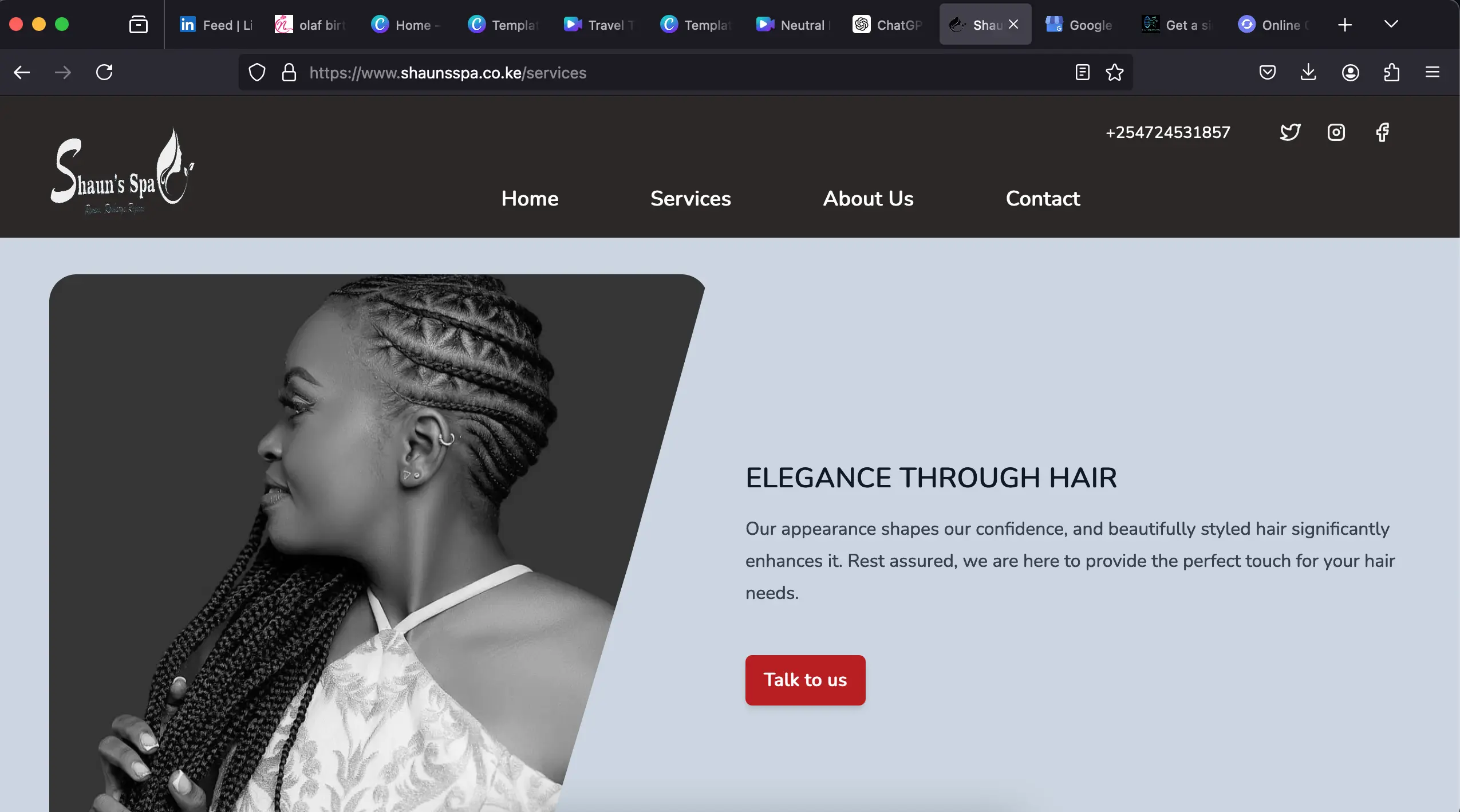 Professional Salon Website Developers | Custom Designs for Beauty & Hair Salons by Chantosweb developers