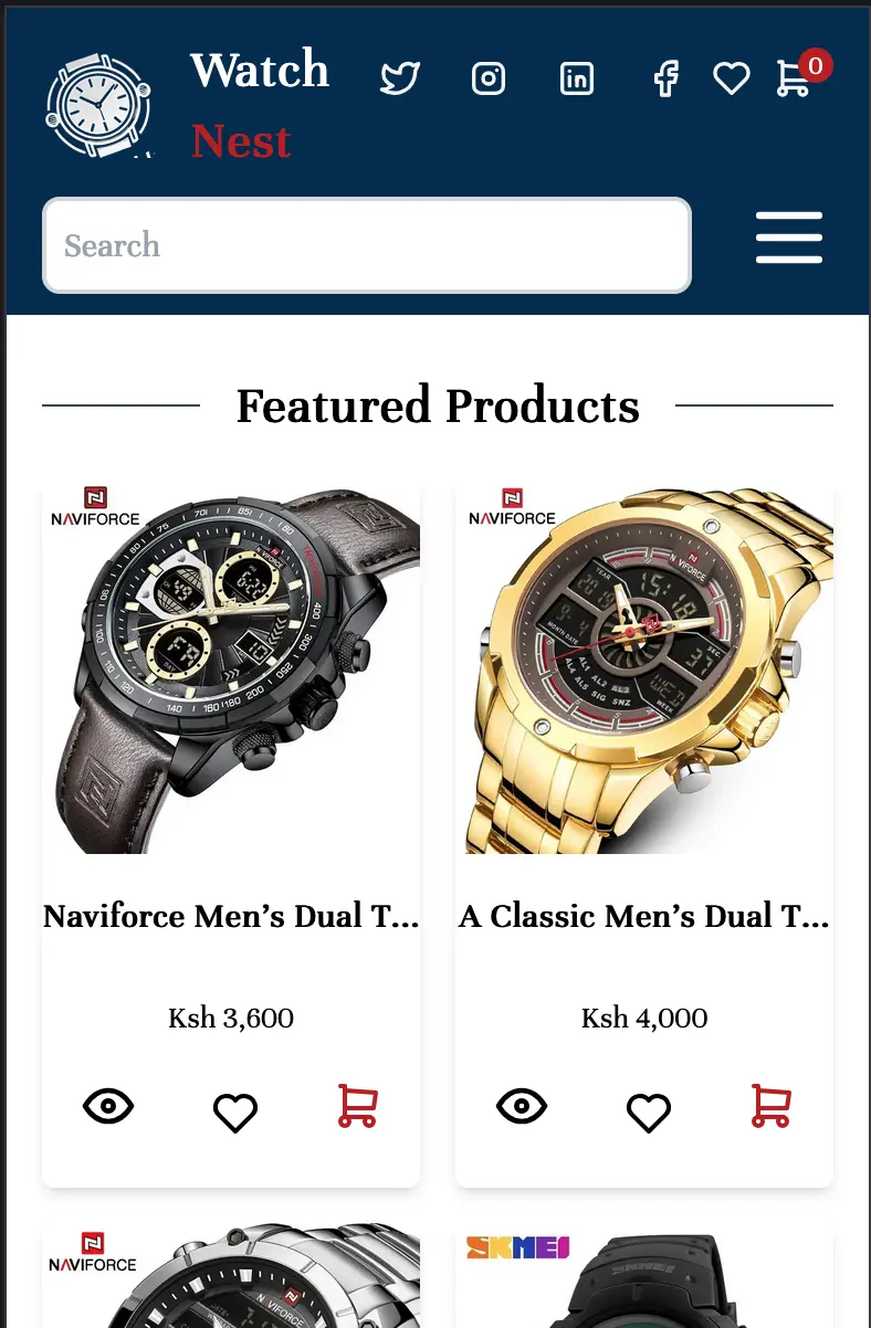 Watch Ecommerce Template | Build Your Luxury Watch Store Online by Chantosweb developers